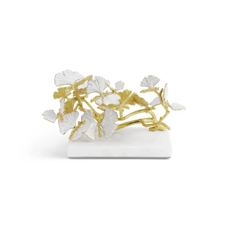Image of Butterfly Ginkgo Gold Decorative Object