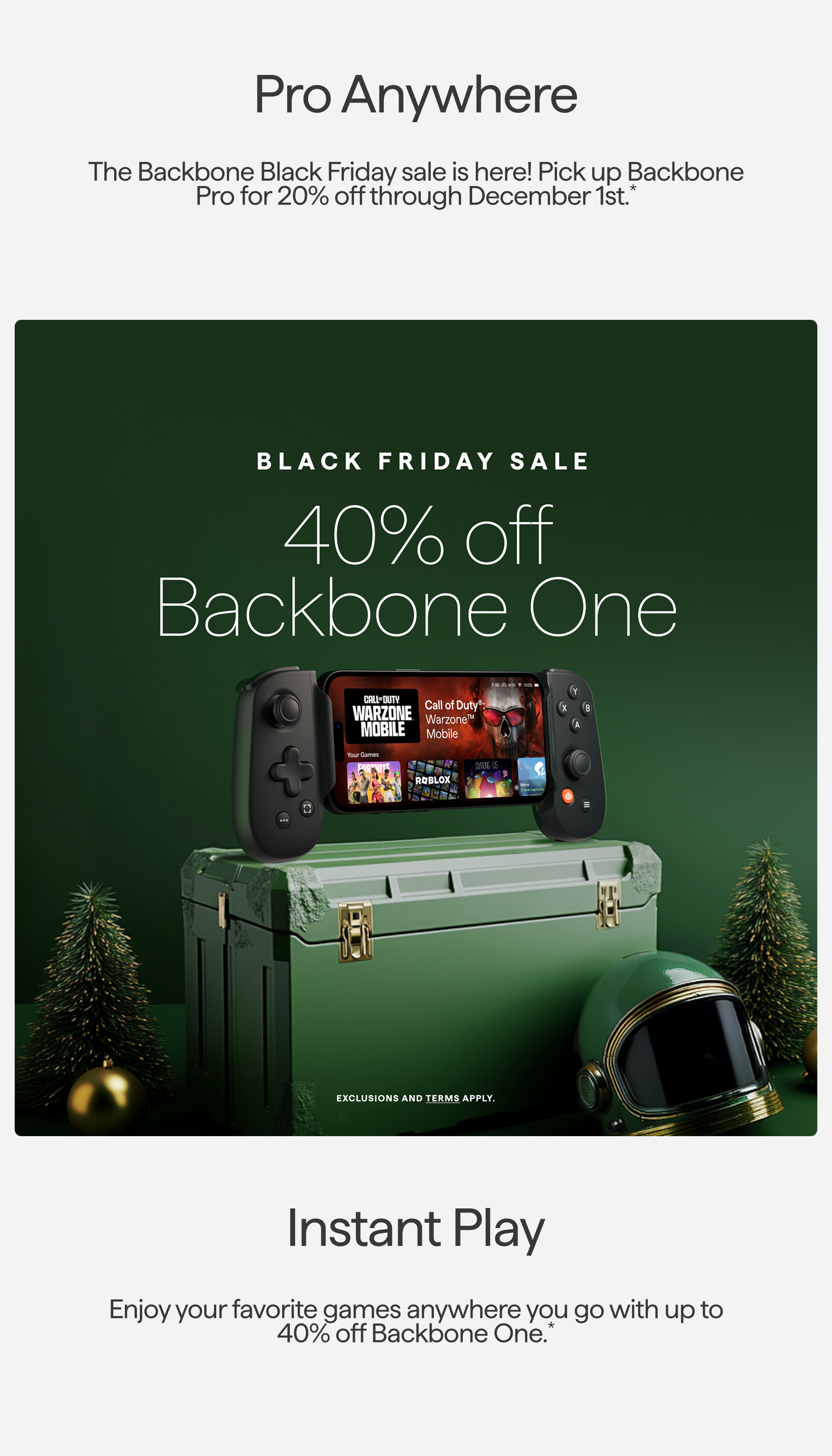 Backbone One Black Friday Deal