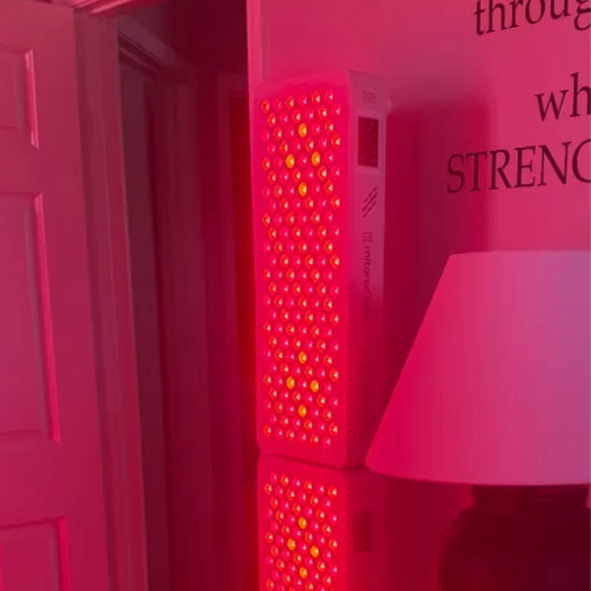 MitoPRO 750X stacked to create a full body red light therapy set up.