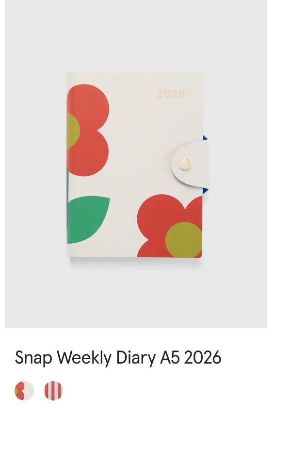 Snap Weekly Diary A5