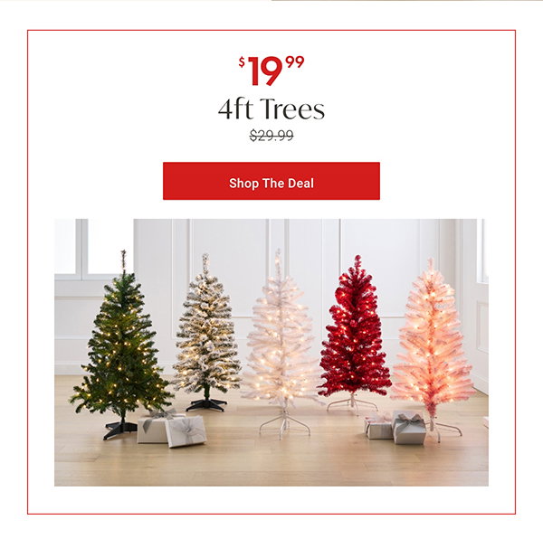 $19.99 4ft Trees | Shop the Deal >