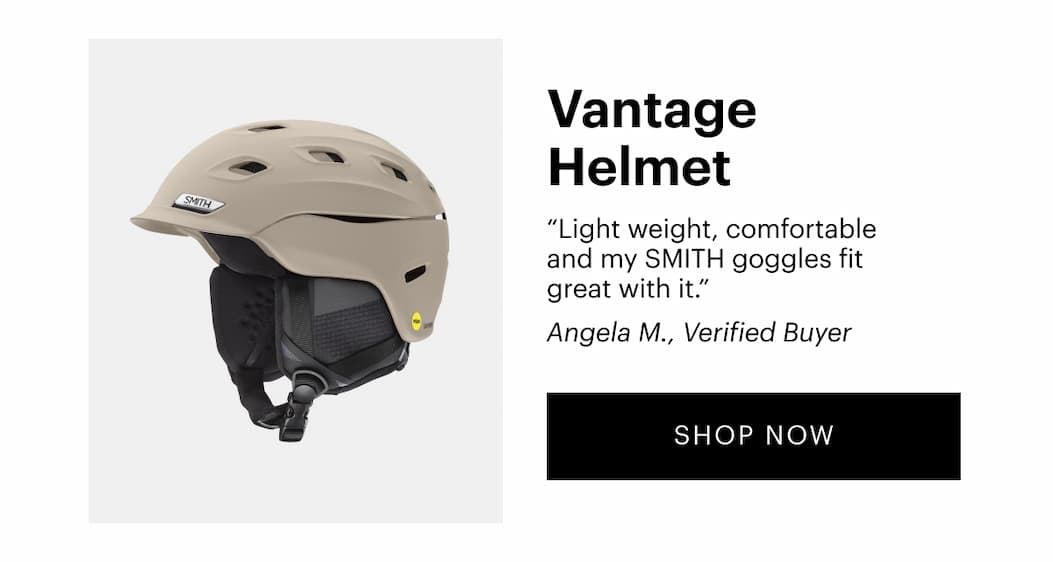 “Light weight, comfortable and my Smith goggles fit great with it.” —Angela M., Verified Buyer