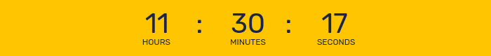 Countdown timer for Black Friday Flash Sale.