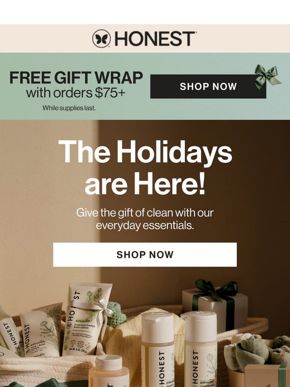 FREE Gift Wrap with Orders Over $75