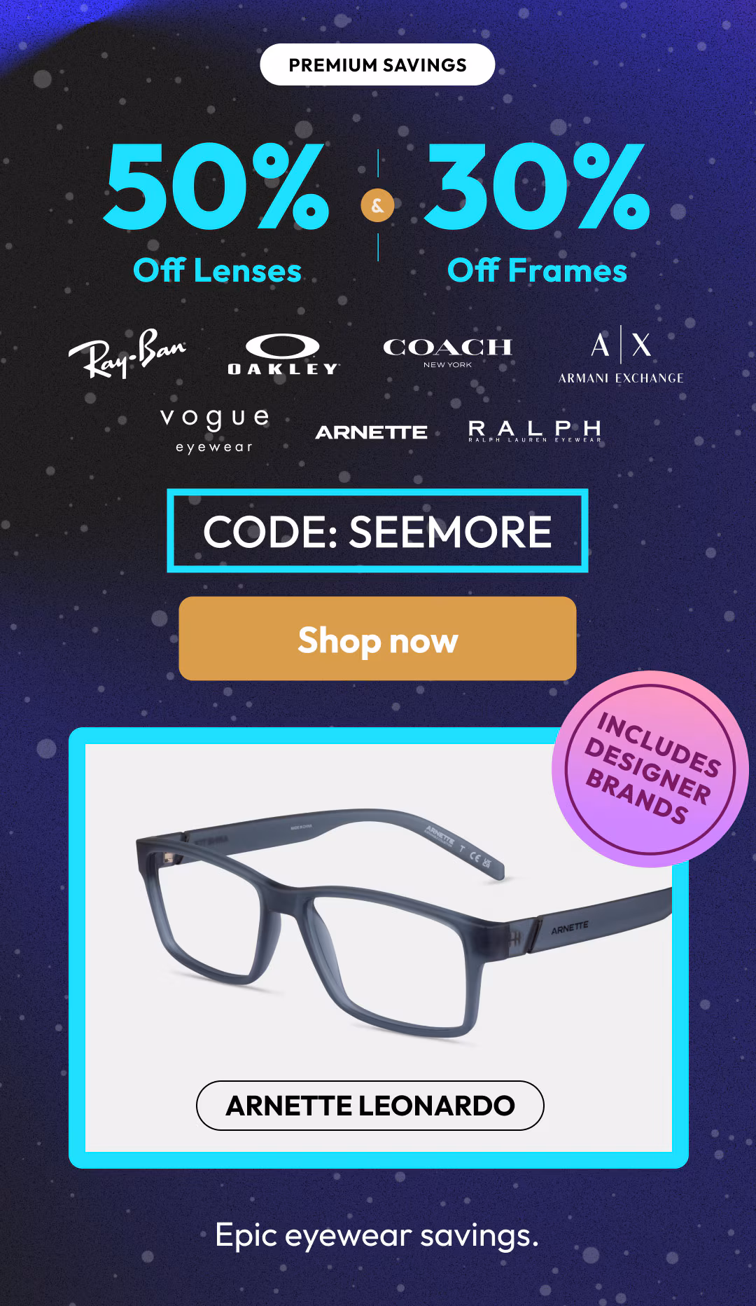 CODE: SEEMORE - SHOP NOW
