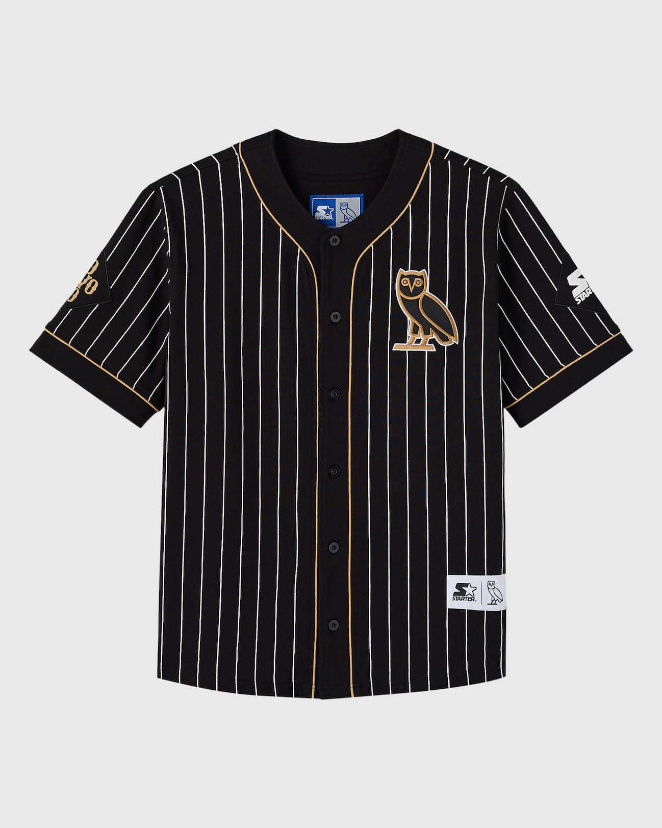 STARTER Owls Baseball Jersey - Black