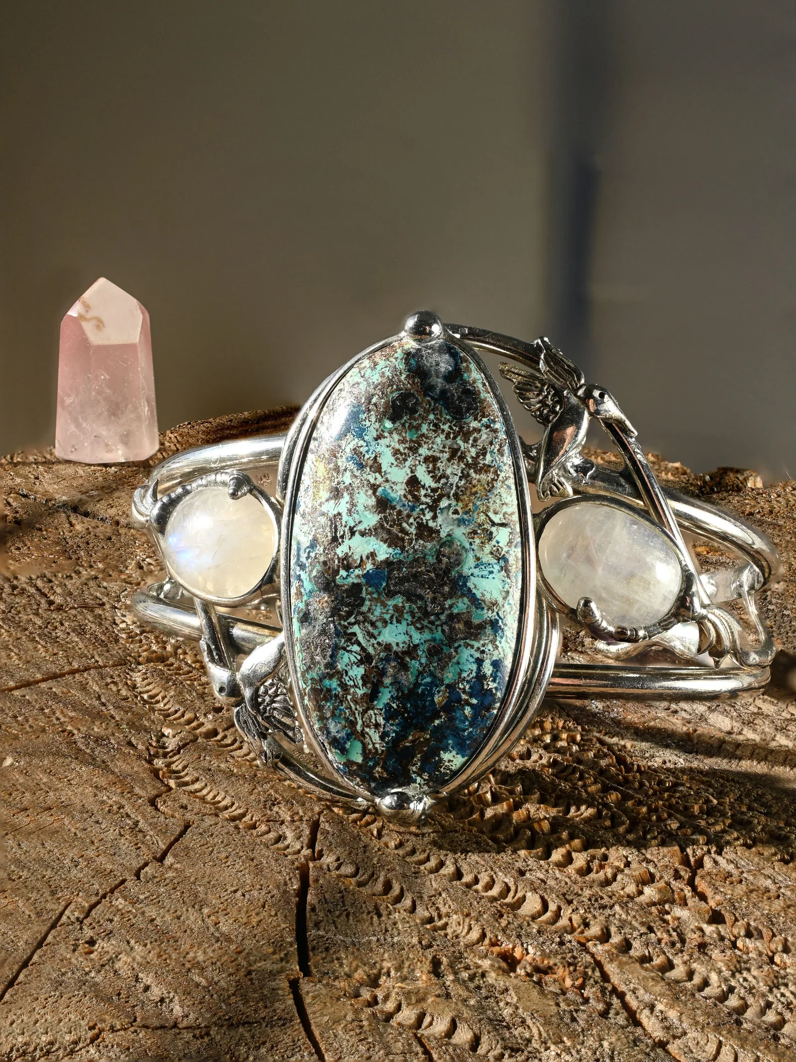 Image of Moonstone & Shattuckite Bracelet