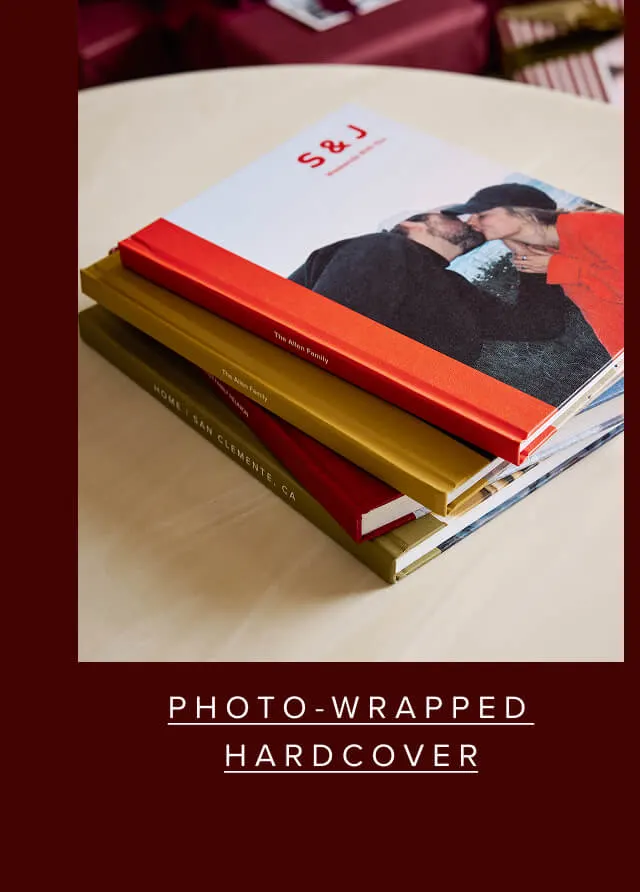 Photo wrapped hardcover