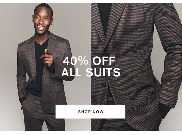 Shop 40% Off All Men's Suits