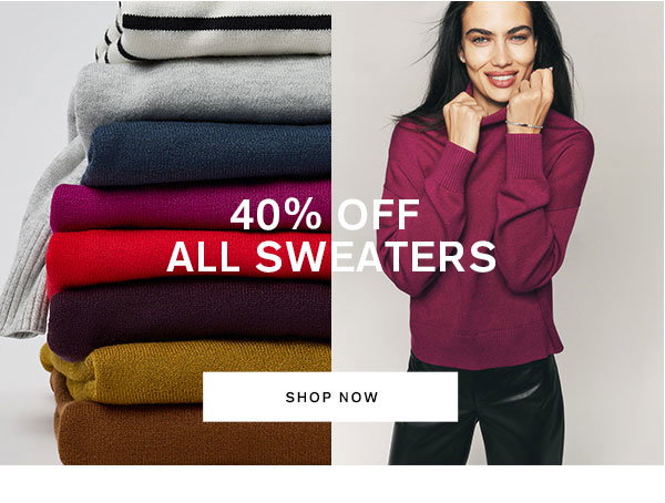 Shop 40% Off All Women's Sweaters
