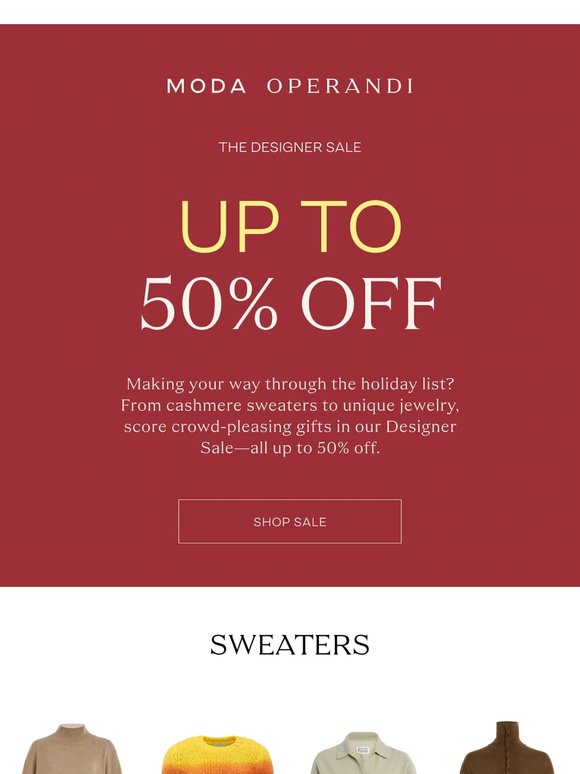 Up to 50% off crowd-pleasing gifts 🎁