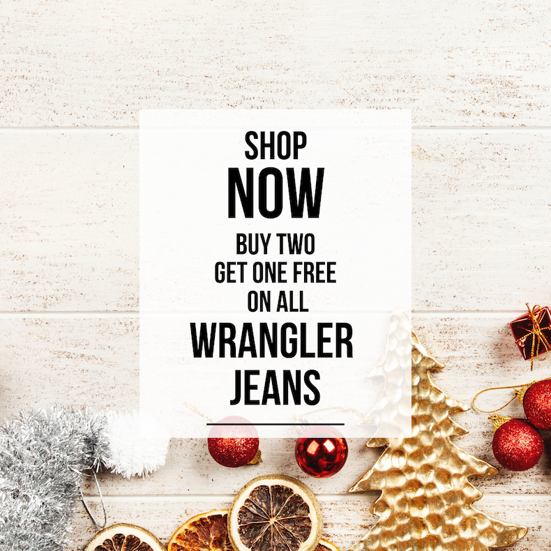 Buy 2 Get 1 Free Wrangler Jeans