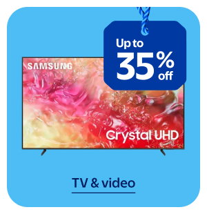 Up to 35% off - TV & video