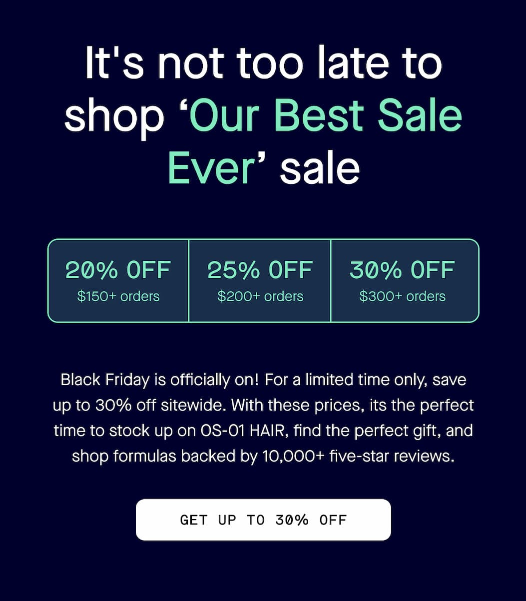 It's not too late to shop 'Our Best Sale Ever' sale  - get up to 30% off