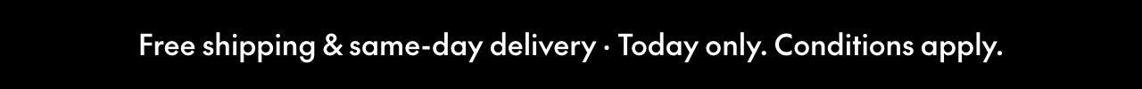 Free shipping DECEMBER 1, 2025. Some exclusions apply. 