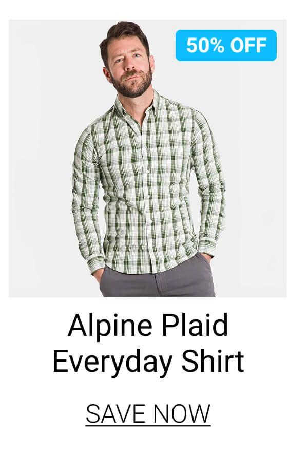 Alpine Plaid Everyday Shirt 50% Off