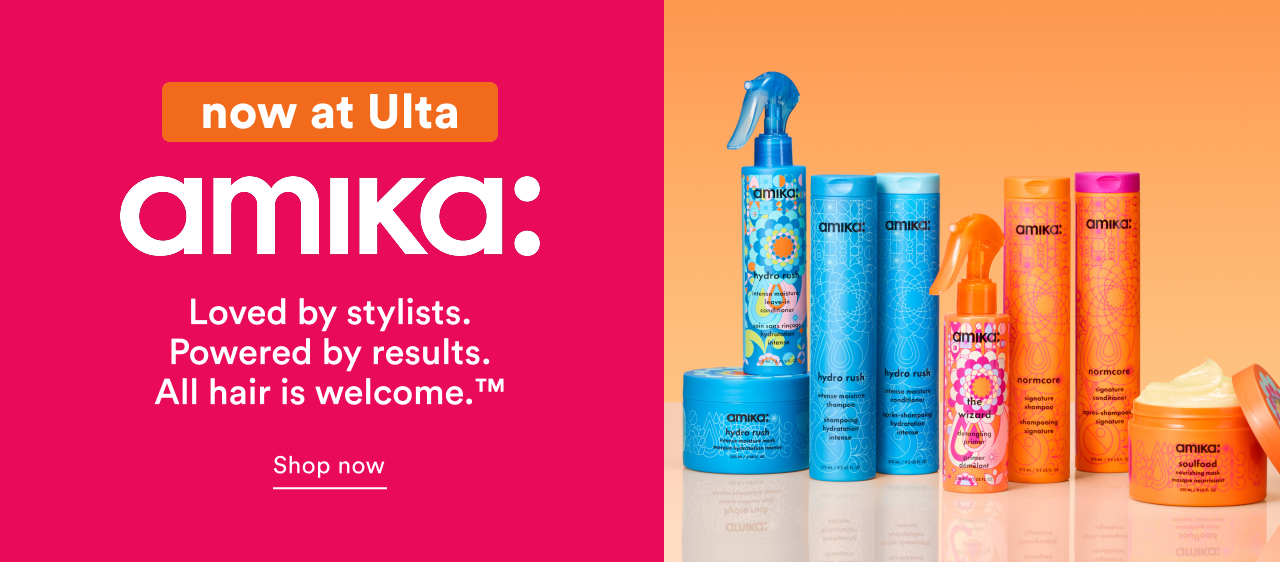 Now at Ulta | amika: Loved by stylists. Powered by results. All hair is welcome. | Shop now