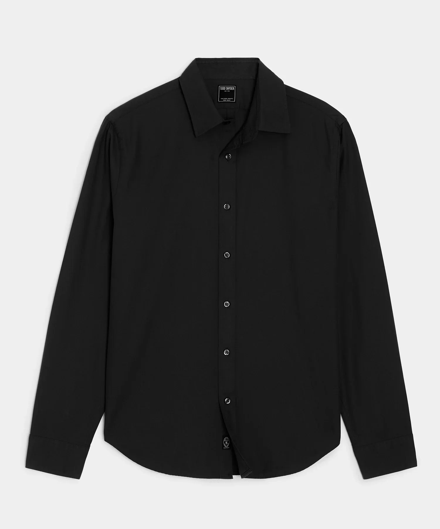 Image of Cotton Twill Long Point Collar Shirt