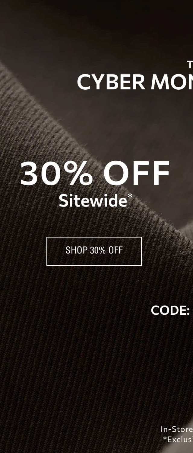 Shop 30% Off Sitewide*