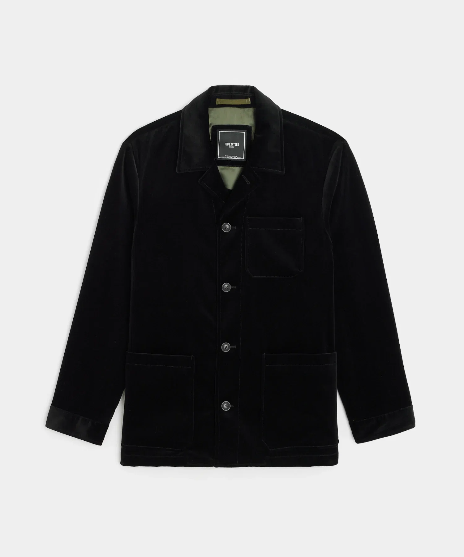 Image of Italian Velvet Tailored Chore Coat