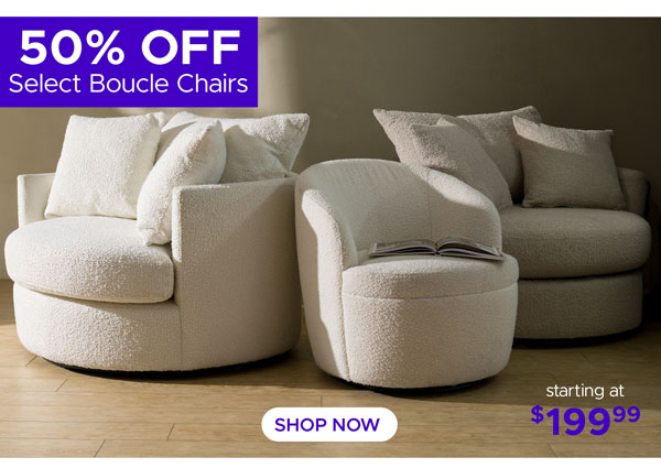 Boucle Swivel Chairs