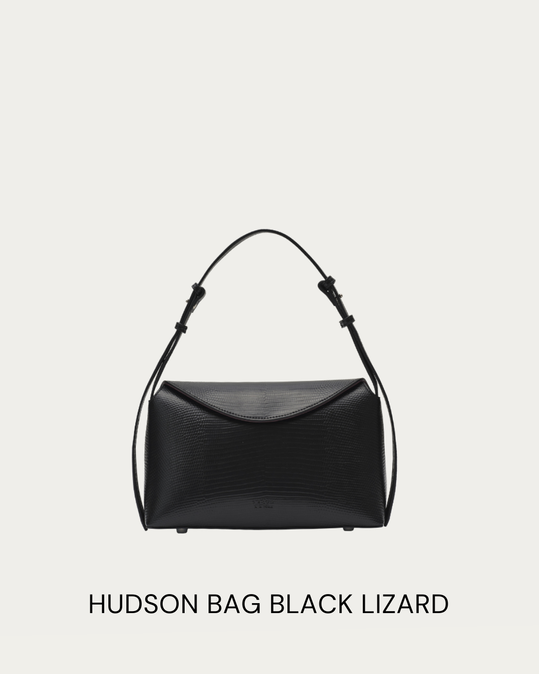 Freja hudson bag black lizard 