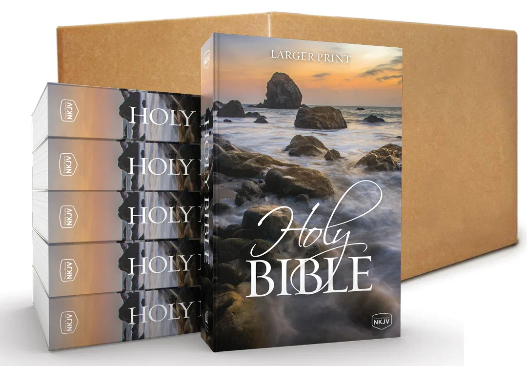 The NKJV, Holy Bible, Larger Print, Paperback, Case of 12