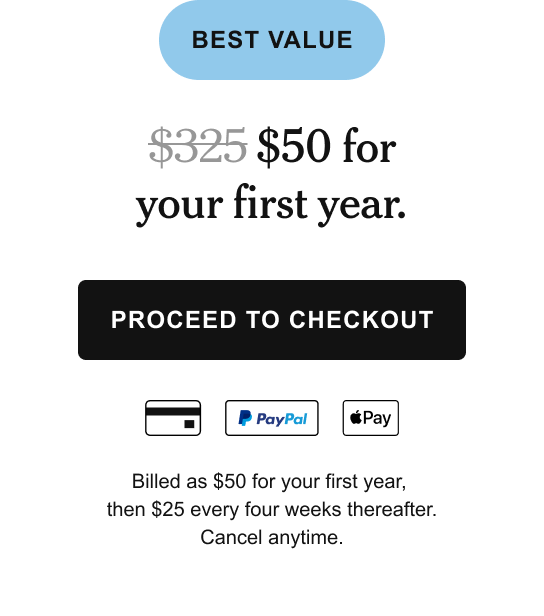 PROCEED TO CHECKOUT >