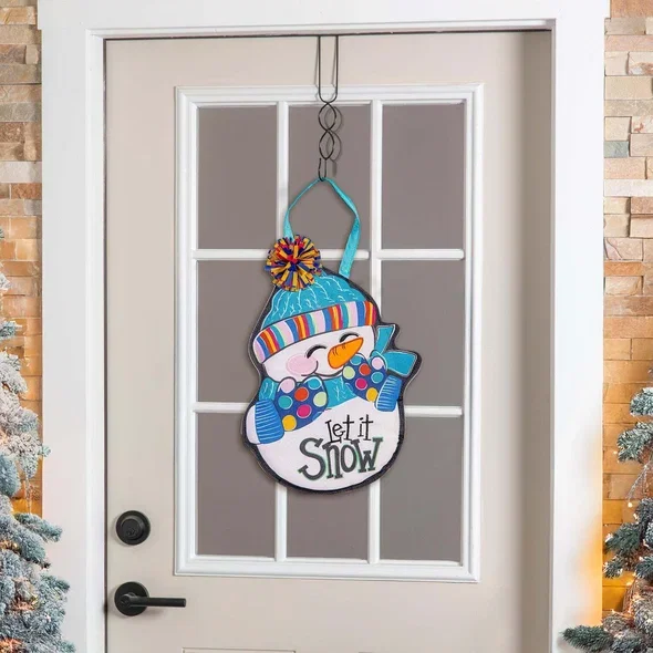 Let It Snow-Man Door Décor