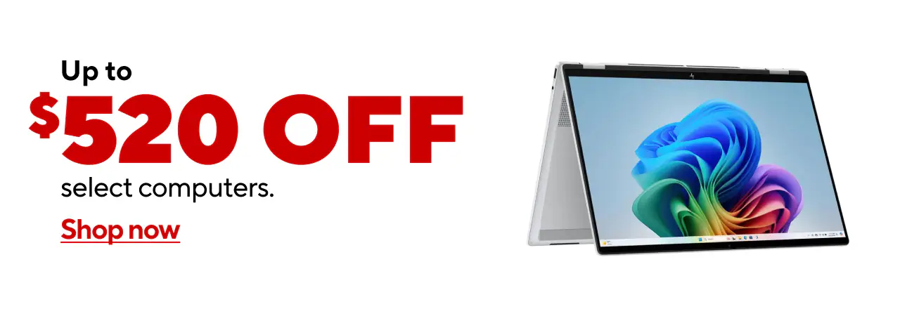 Save up to $500 on select Laptops