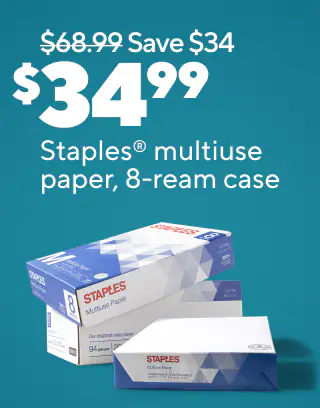 88/96ct. K-Cups as low as $36.9975% off Mugs & Wrapping Paper$218.99 HP 15.6 Intel Core i3 LaptopOnly $34.99 for Staples multiuse copy paper, 8.5 x 11, 8-ream case.