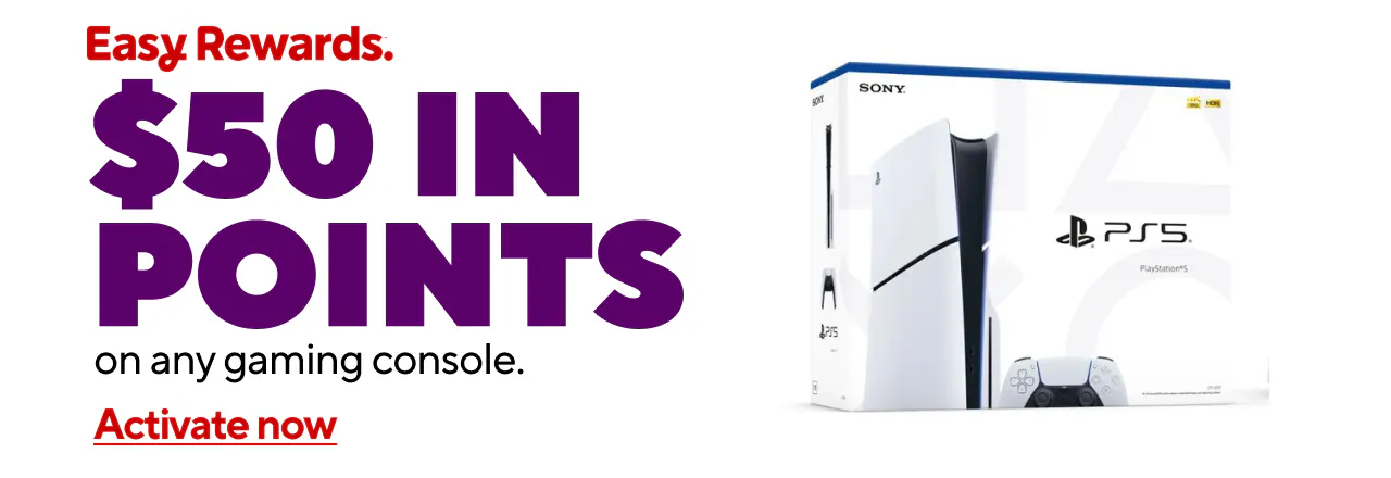 $50 back in points with purchase of any Gaming Console