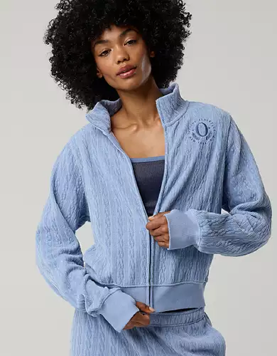 OFFLINE By Aerie Cable Lounge Full Zip