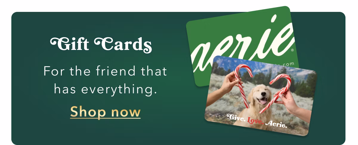Gift Cards For the friend that has everything. Shop now