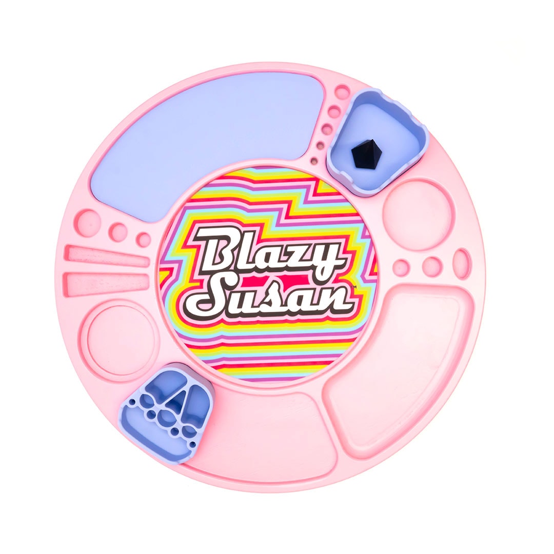 Image of Pink Blazy Susan Spinning Rolling Tray