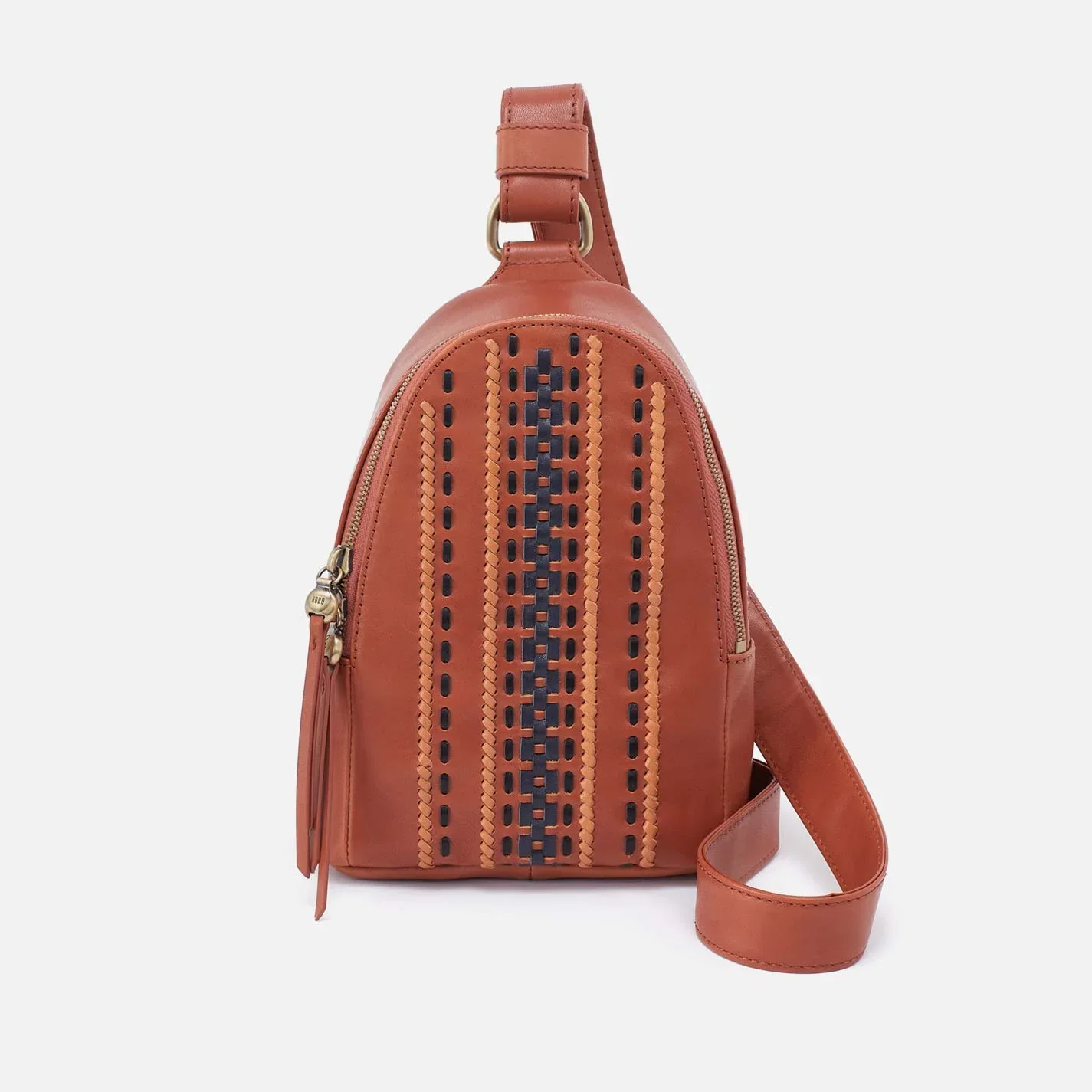 Image of Fern Sling in Smooth Leather with Multi Stitch - Timberline