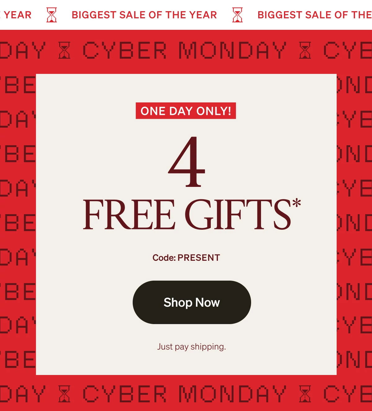 Pick 4 Free Gifts + Up to 50% off Sitewide + Extra 25% Off Your Order