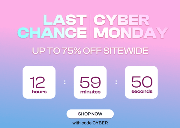 UP TO 75% OFF SITEWIDE