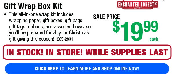 Gift Wrap Box Kit - Click Here!