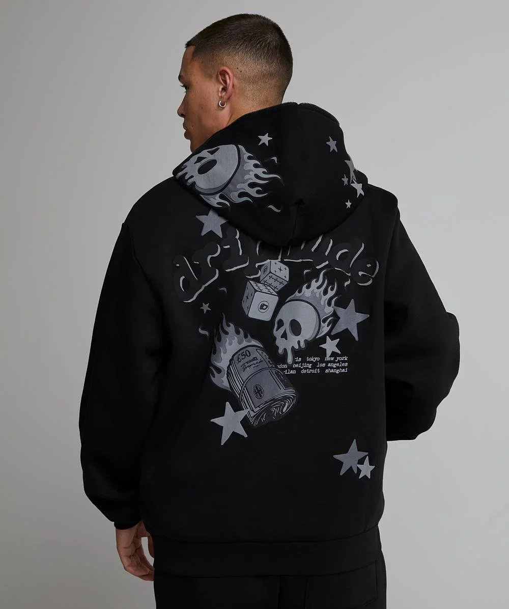 Gamble Zip Through Hoodie