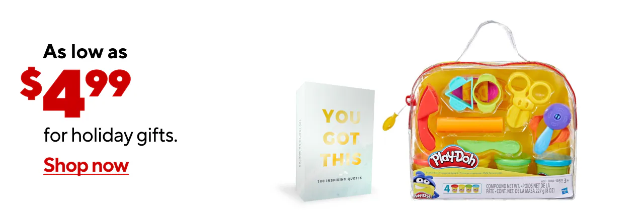 Last minute gifts starting at $4.99