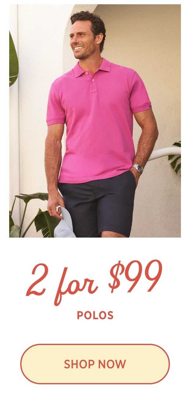 Shop 2 for $99 Polos