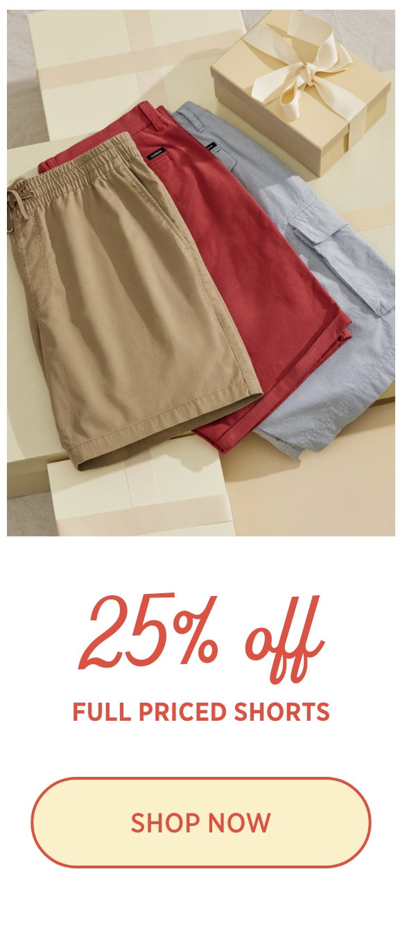 Shop 25% Off Shorts