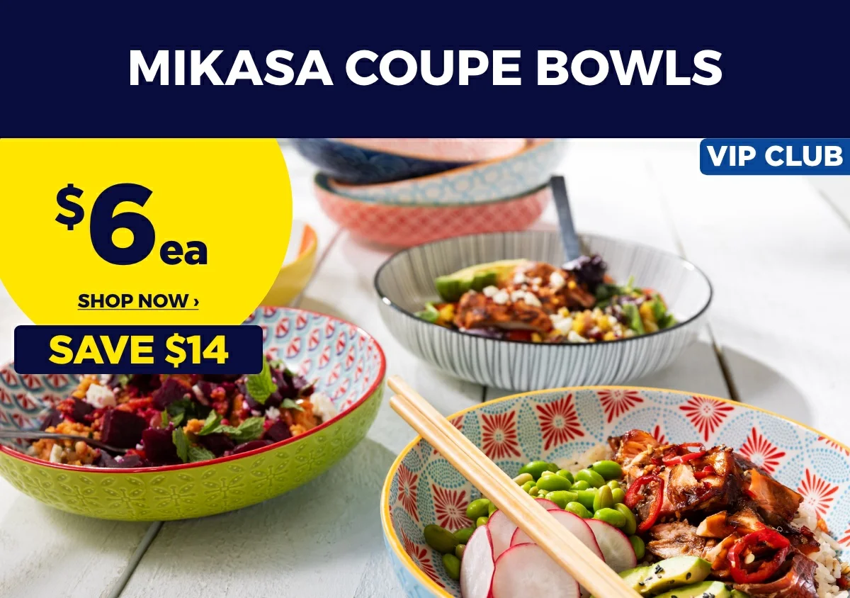VIP $6 MIKASA Coupe Bowls