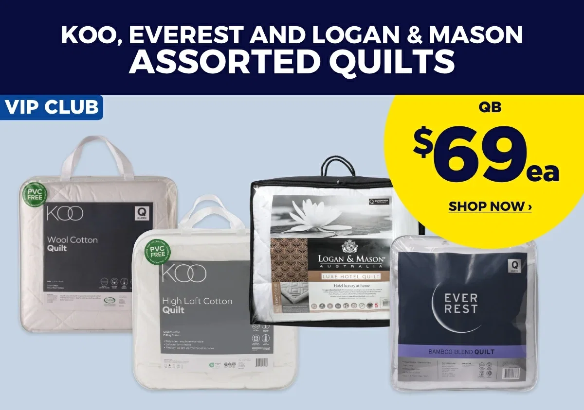 VIP $69 KOO, EVEREST AND LOGAN & MASON Assorted Quilts