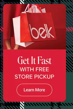Get it fast with free store pickup. Learn more. A red Belk bag.