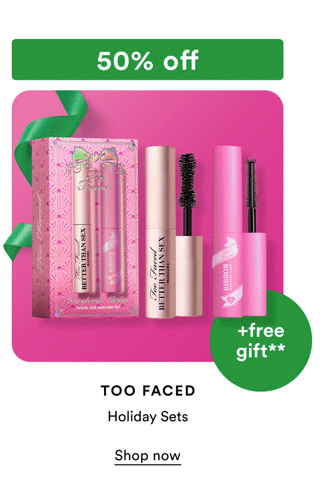 50% off | Tarte | Holiday Sets | + free gift**