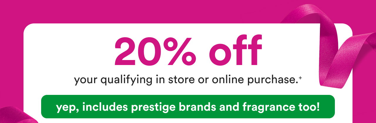 $10 off any $50 in store or online purchase | Yep, includes prestige brands & fragrance too! | In store scroll down for your barcode