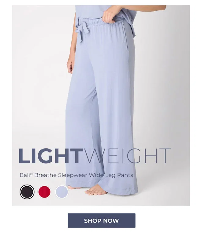 Bali Breathe Sleepwear Wide Leg Pants