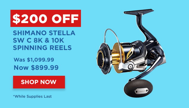 $200 Off Shimano Stella SW C 8k & 10K